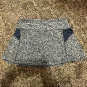 Navy and White XS Head tennis skirt